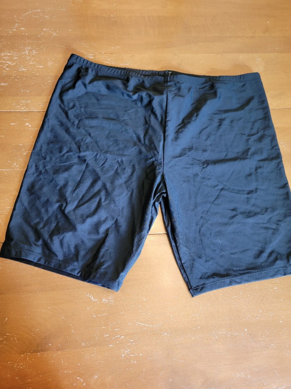 Womens Black Swim Shorts Bikini Bottoms Line Belly Size 4X NWT
